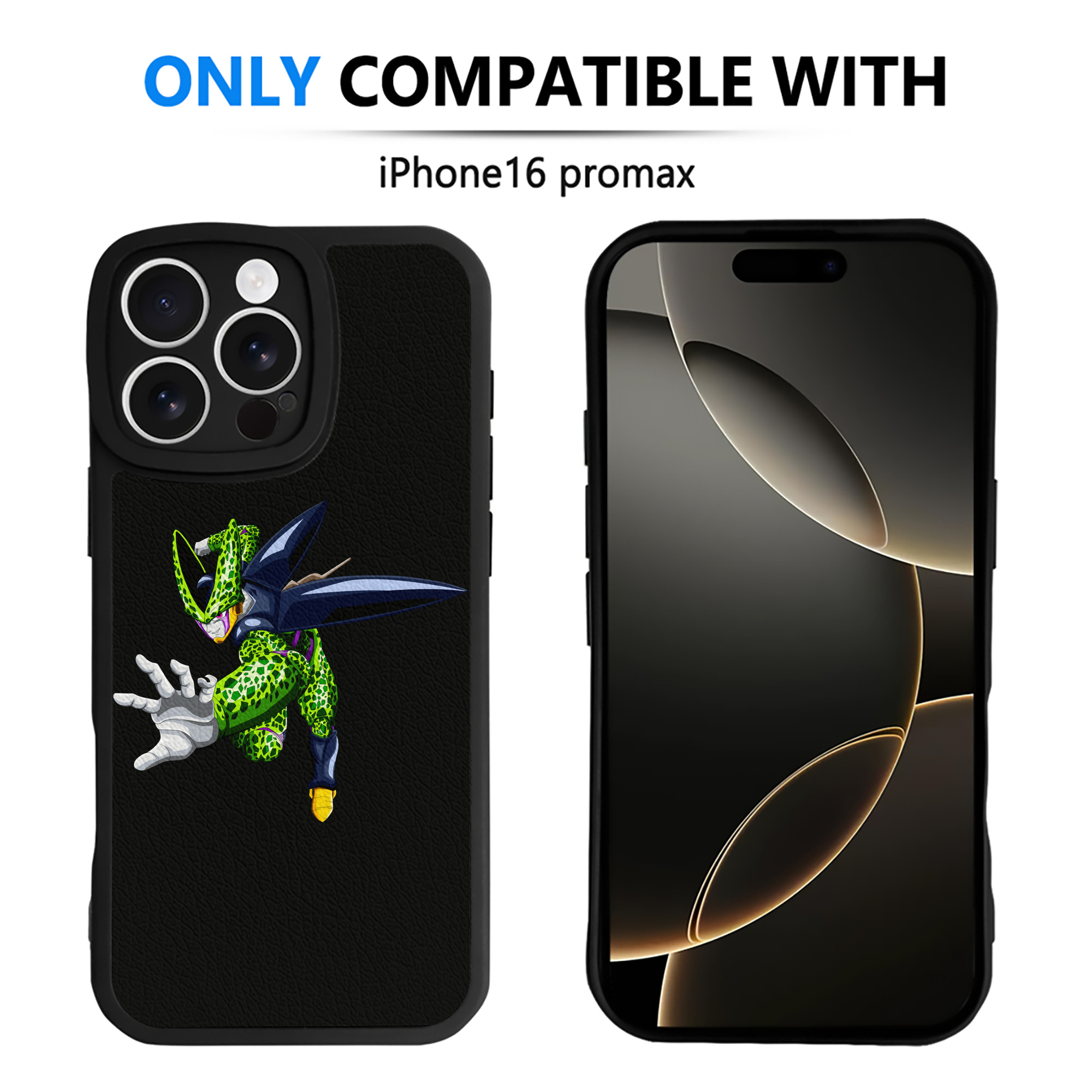 （画像用） ドラゴンボール セル DRAGON BALL Cell 【iPhone 16シリーズ対応】シリコンスマホケース（レザー調） 材質：シリコン